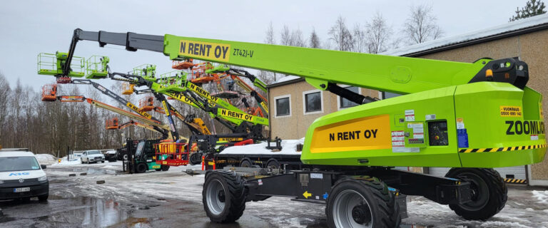 Suorapuominen kuukulkija, ajettava 4WD Zoomlion ZT42J-V henkilönostin vuokrattavaksi